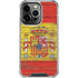 Spain Flag Dark Wood iPhone 14 Pro Clear Case
